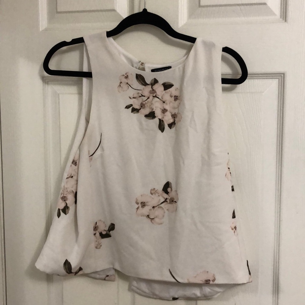 Dynamite open back sleeveless top